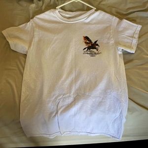 pac sun tee, size adult small, white/red/black